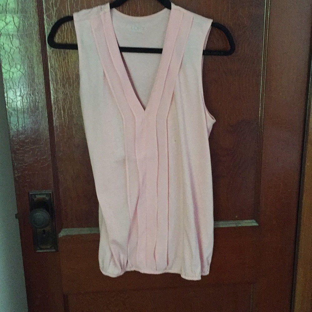 Loft size large pink tank